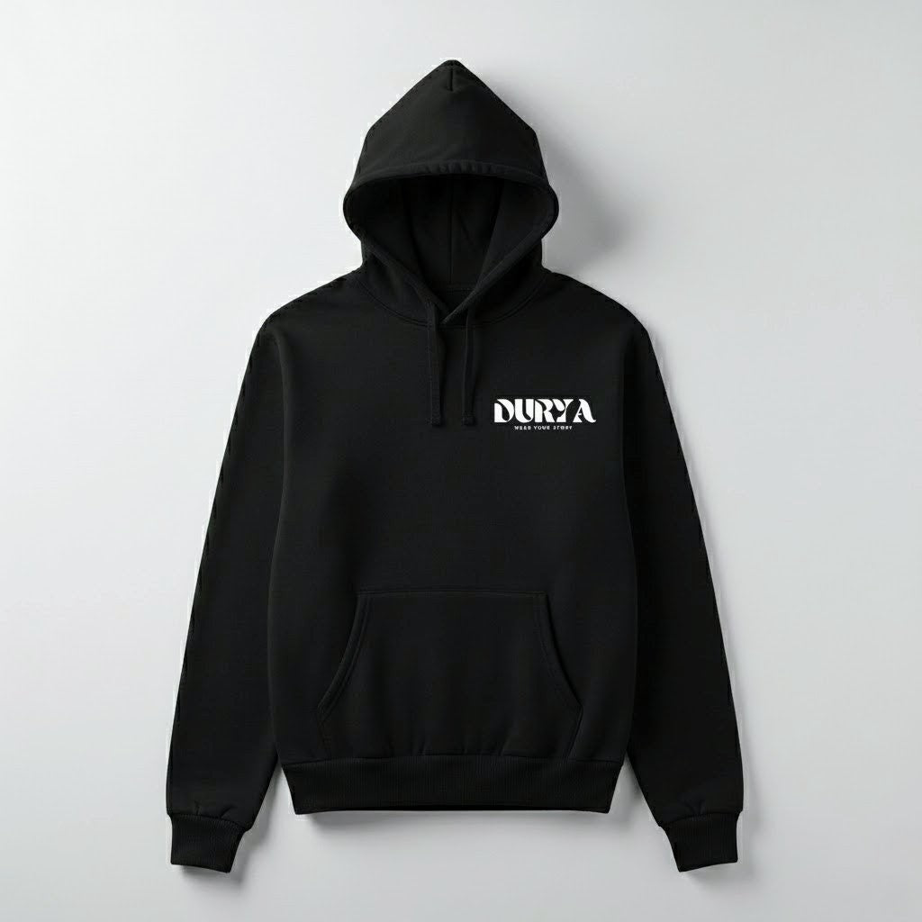 Durya Original Premium Hoodie – Signature Front Logo & Bold Back Print