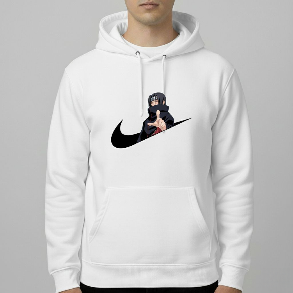 Itachi Uchiha x Nike Inspired Hoodie – Anime Streetwear Pullover | Unisex