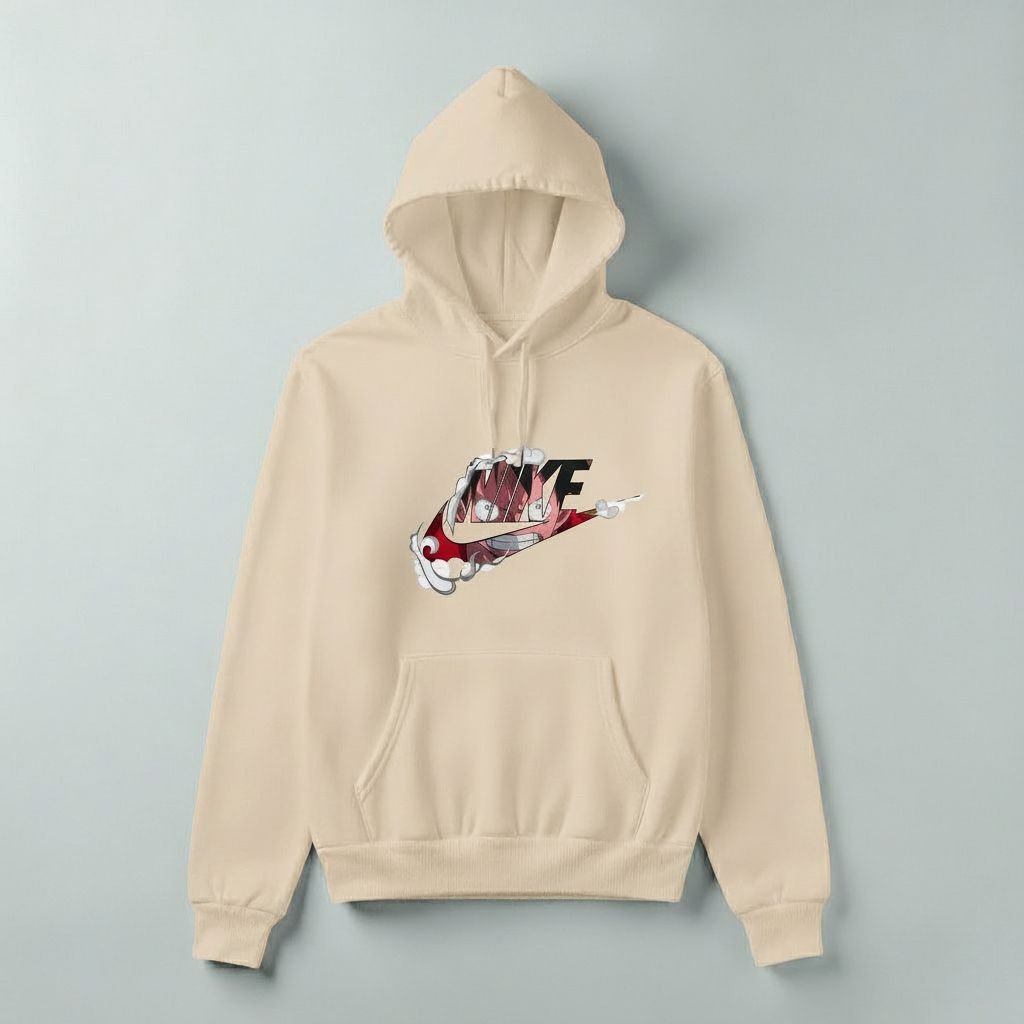 Luffy x Nike Inspired Hoodie – One Piece Anime Streetwear Pullover | Unisex