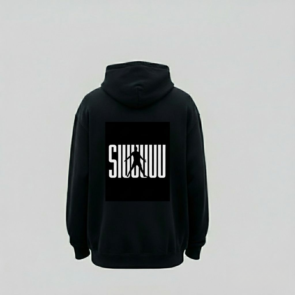Ronaldo “Siuuu” Celebration Hoodie – Black