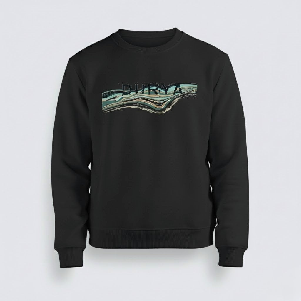 Durya Signature Sweatshirts — Black, White & Gray | Unisex Fleece Streetwear
