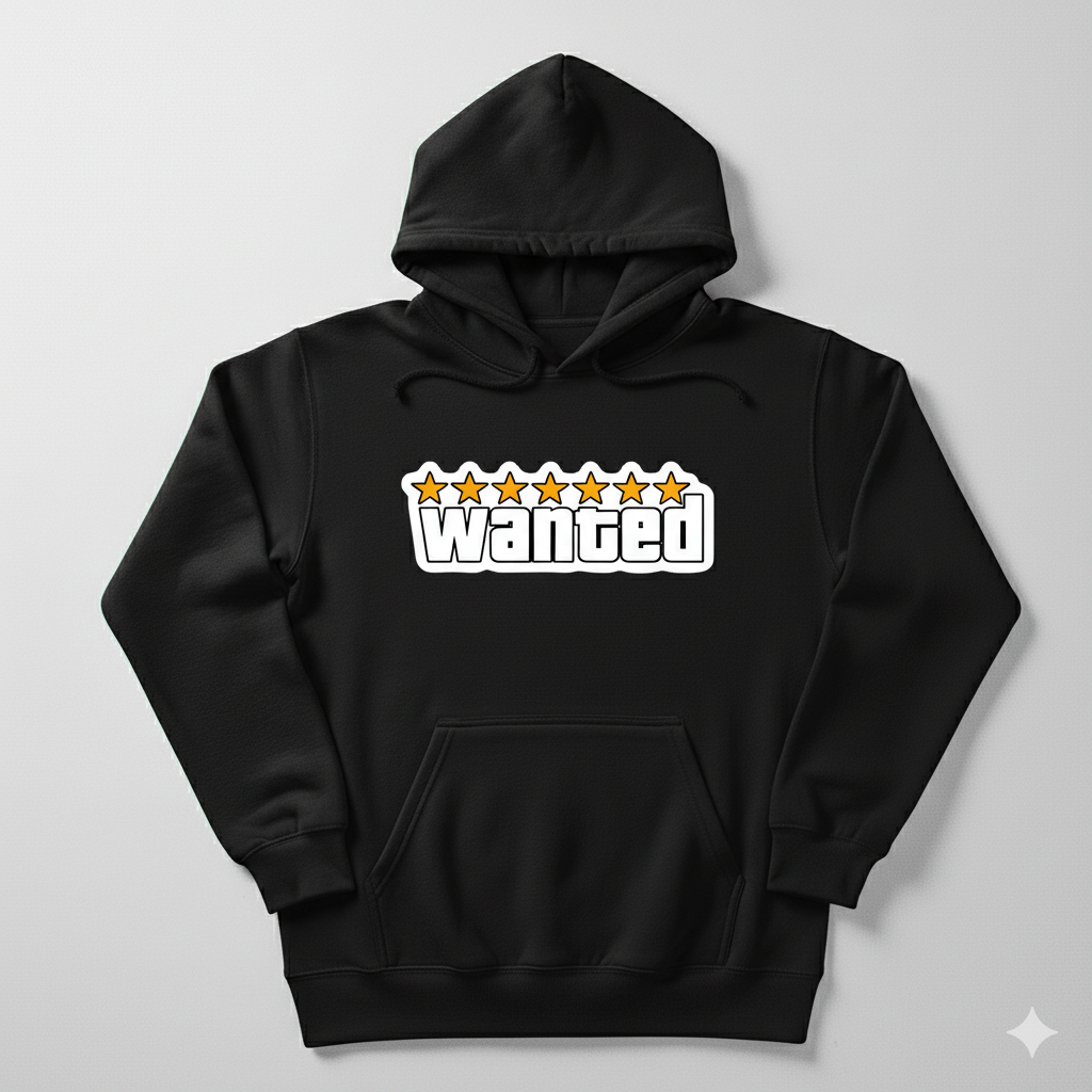 The "Wanted" Bounty Hoodie - Black