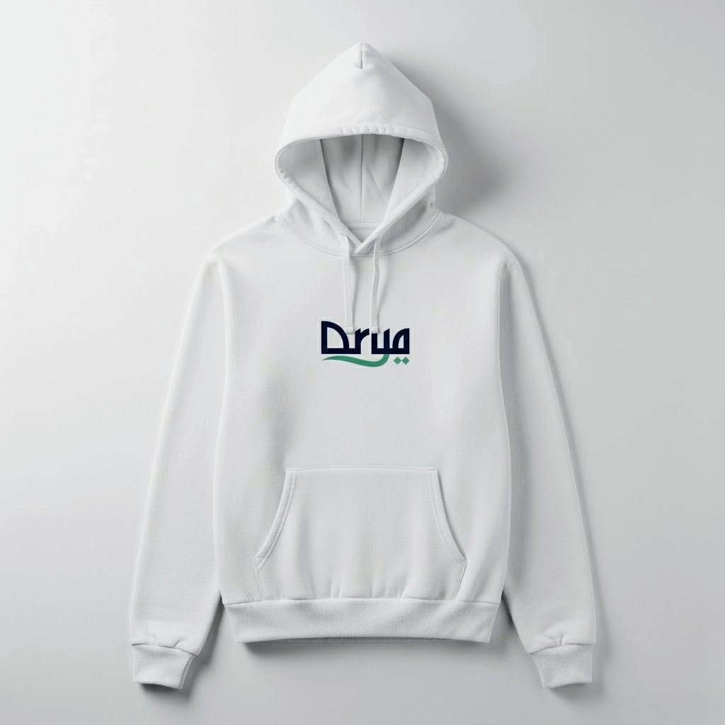 Durya Signature Hoodie — Original Text Design in Black & White | Unisex Streetwear