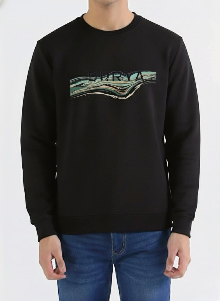 Durya Signature Sweatshirts — Black, White & Gray | Unisex Fleece Streetwear