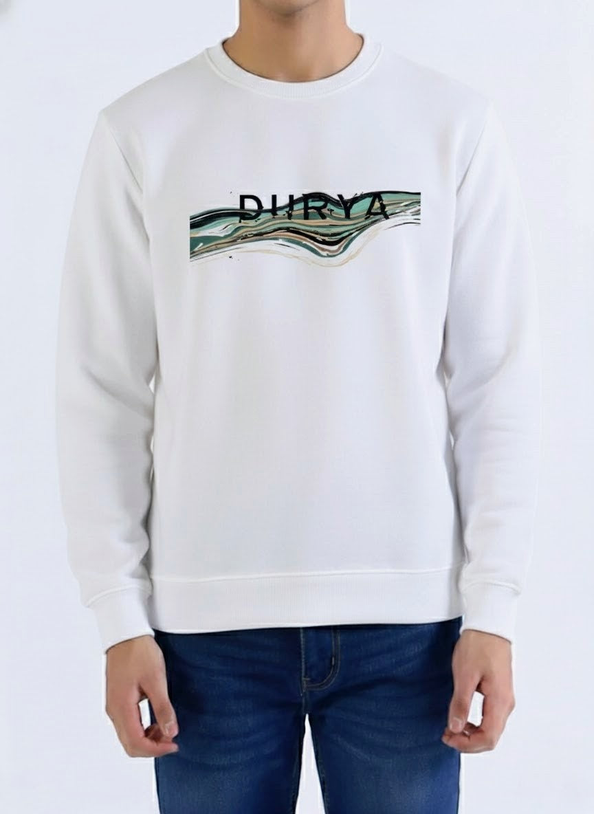Durya Signature Sweatshirts — Black, White & Gray | Unisex Fleece Streetwear