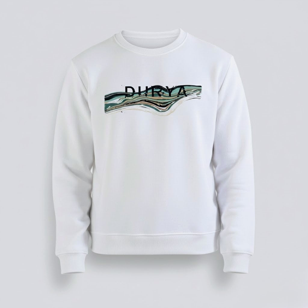 Durya Signature Sweatshirts — Black, White & Gray | Unisex Fleece Streetwear