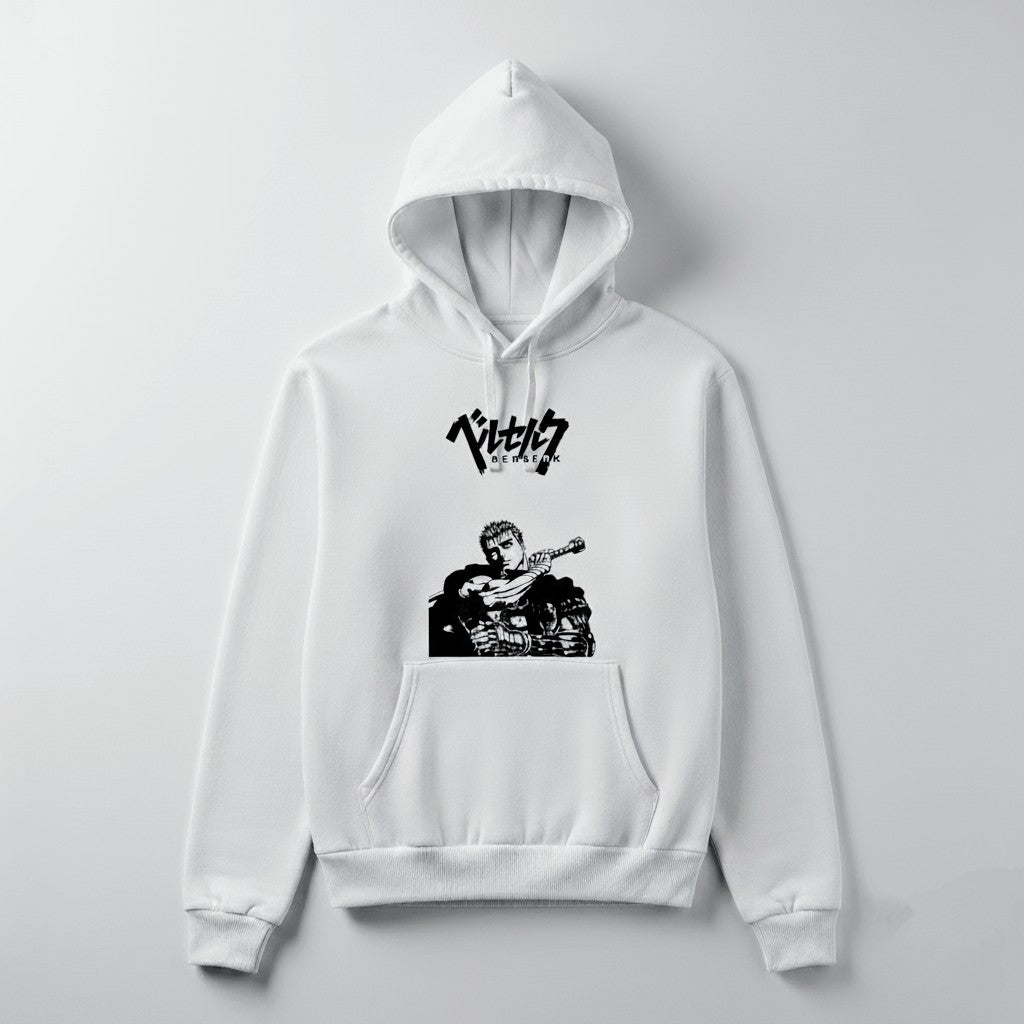 Berserk White Hoodie | Premium Anime Streetwear