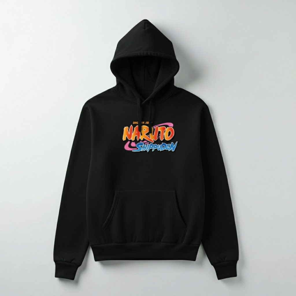 Naruto Classic Logo Hoodie - Black