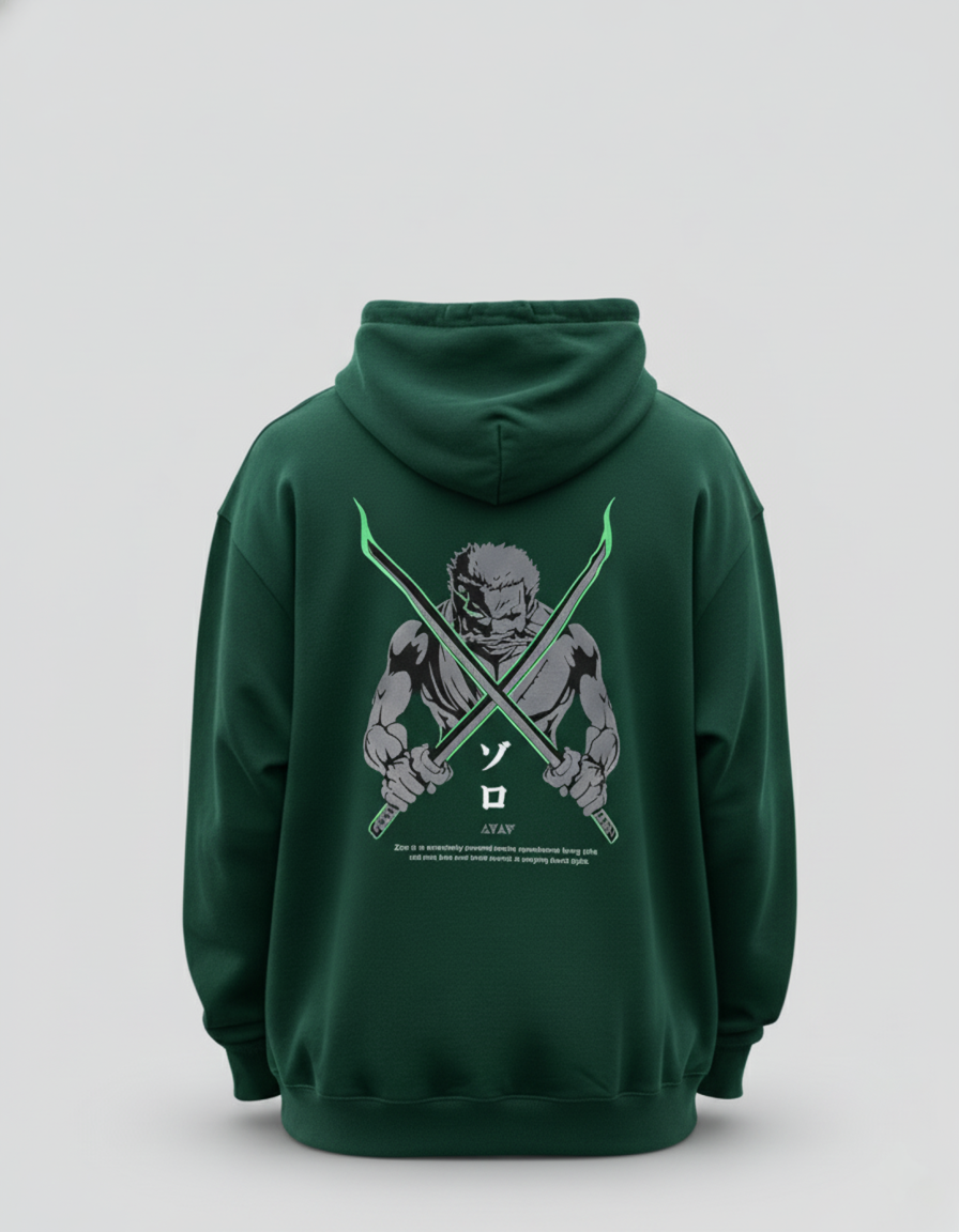 Zoro Hoodie | One Piece Inspired Samurai Streetwear